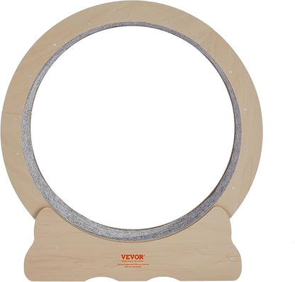 VEVOR Cat Exercise Wheel, Large Treadmill Wheel for Indoor Cats, 29.5 inch Wheel with Detachable Carpet and Cat Teaser for Running/Walking/Training, Suitable for Most Cats