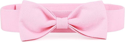 Segarty Dog Bow Ties for Large Dogs Neck Girth 16.5-21.3in, Adjustable Pink Bowtie Collar Neck Tie Tuxedo Comfortable Cotton Girl Pets Bows Grooming Accessory for Formal Wedding Holiday Birthday Party