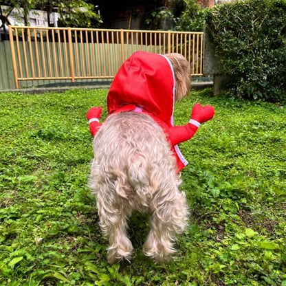 Muscular Boxer Pet Halloween Costume with Hooded Robe - Small to Medium-Large Breed Funny Clothes Outfit Apparel (Small) - Image 7