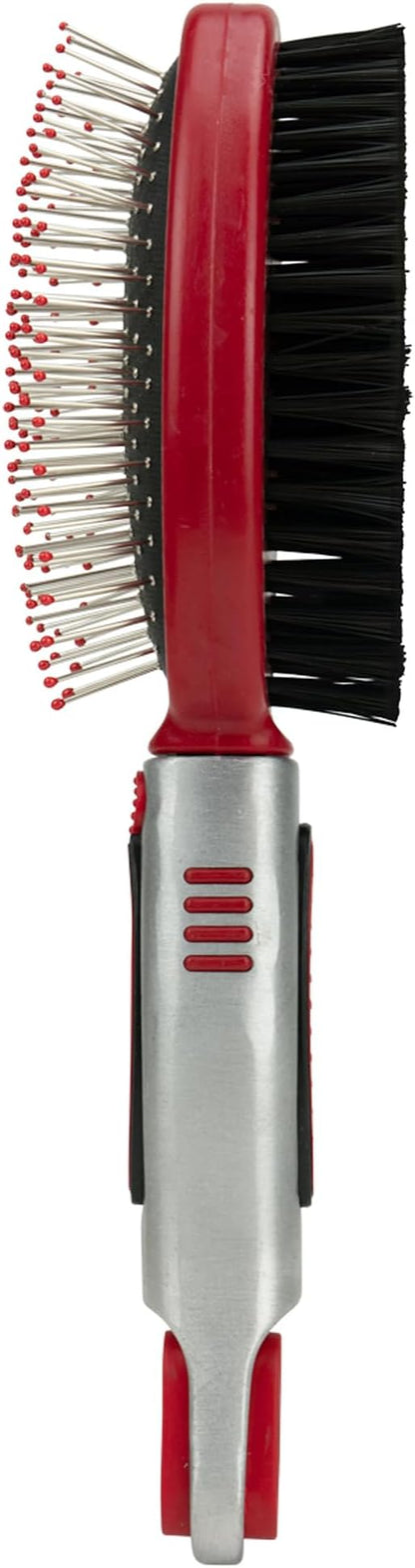 CHI Double Sided Grooming Brush for Dogs & Puppies | 2-in-1 Pin and Bristle Brush for All Coats
