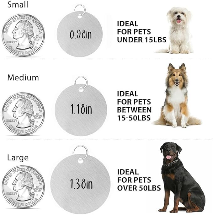 MYXGY Colorful Dog Tags Personalized, Engraved Dog Tags with Colored Printing for Pets, Customizable Cat Collar Holder Tag (Mushroom)