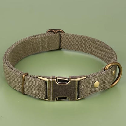 PET ARTIST Dog Collars for Small Dogs, Soft Padded Premium Nylon Dog Collar with Quick Release Metal Buckle, Durable & Adjustable Pet Collars for Boy Gifts, Green, S (Fit 10-16")