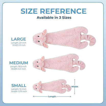 Best Pet Supplies Squeaky Dog Toys with Soft Durable Fabric for Small, Medium and Large Pets Interactive Toy for Indoor Play, Supports Active Biting and Play - Hare, Pig, Medium