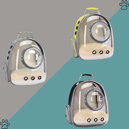 Bubble Cat Carrier Backpack, Transparent Pet Carrier Backpack for Small Puppy and Bunny, Space Capsule Bubble Cat Backpack Carrier, Airline Approved
