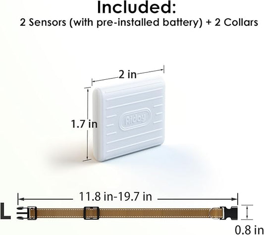 Automatic Pet Door Collar, Included 2 Sensor Collar, Large Size