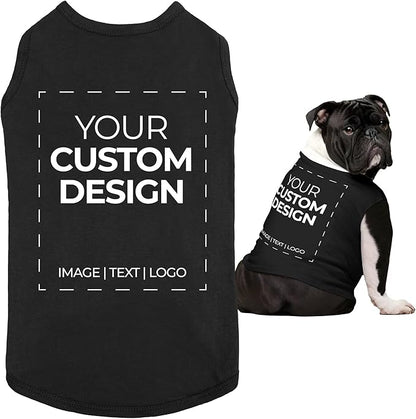 Apparelyn Custom Dog Shirt Design – Dog T-Shirt with Logo, Text or Image Print Custom Clothes for Dogs