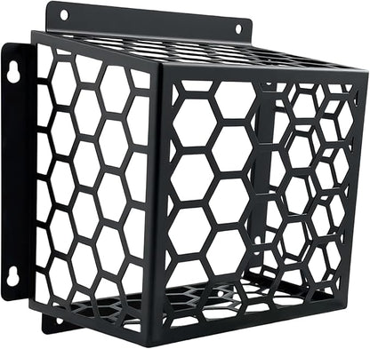 Dryer Vent Bird Guard - Universal Fits for 3" to 4" Dryer Vents & Exhaust Fan Ventilation Cover (Kitchen/Bathroom), Steel Ventilation Bird Cage, Black