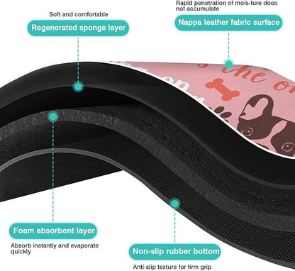Pet Feeding Mat for Floors Waterproof Dog Mat for Food and Water Absorbent Quick Dry Non Slip mat for Cat Bowls