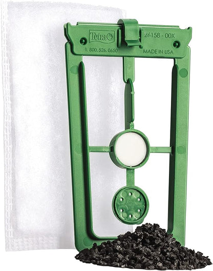 Tetra Whisper Bio-Bag Filter Aquarium Cartridges, Medium Filter for Freshwater and Marine Fish, Removes Odors and Discoloration, Ready to Use Medium Green Filter