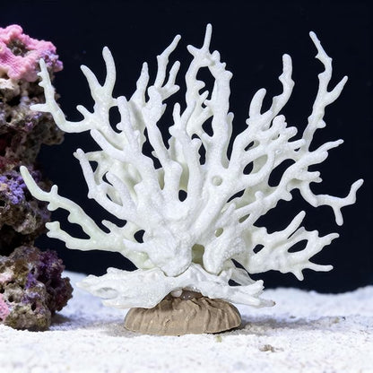 Fish Tank Fake Coral, Artificial Aquarium Coral Ornament, Aquarium Decor Plastic Plant Small, Multi-Purpose Simulation Water Grass, Faux Aquariums Ornament