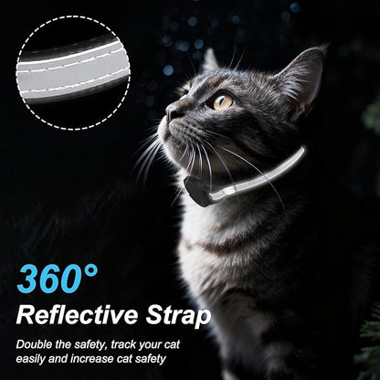 Google Android Cat Tracker Collar (1 Pack), Mini Cat GPS Tracker, Smart Pet Activity Trackers, No Subscription, GPS Cat Collar Certified Finder, Anti-Lost, Finder Tag for Vehicles, Pets, Kids, Items