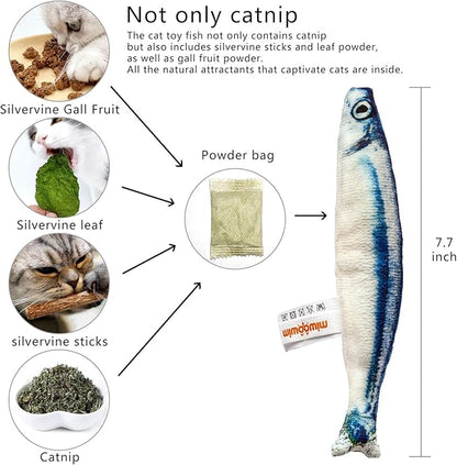 XXL Stainless Steel Cat Litter Box, Includes Catnip Fish Toy & Wand Feather Toy Refill, Extra-Large Metal Litter Pan for Big Cats & Multi-Cat Homes, Pet Toilet Supplies for Kitten