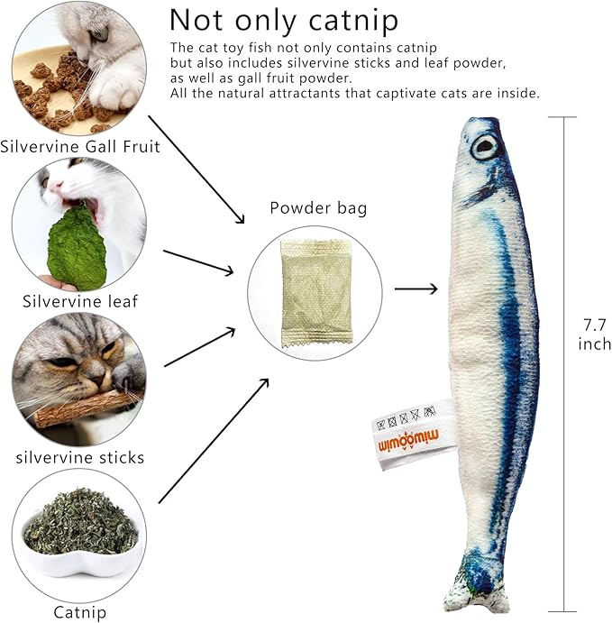 Stainless Steel Cat Litter Box Set, Includes Catnip Fish Toy & Wand Feather Toy Refill, Easy to Clean, Pet Toilet Supplies for Kitten, Kitty, Rabbit, Metal Litter Pan for Kittens and Adult Cats