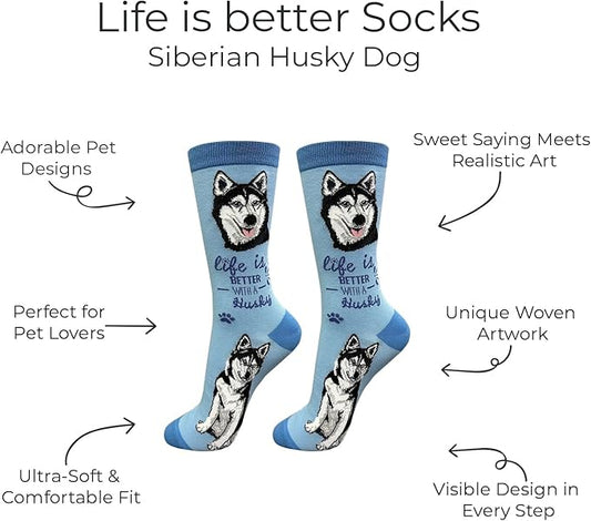 E&S Pets Pet Lover Socks - Dog & Cat Socks - Unisex Novelty Gifts