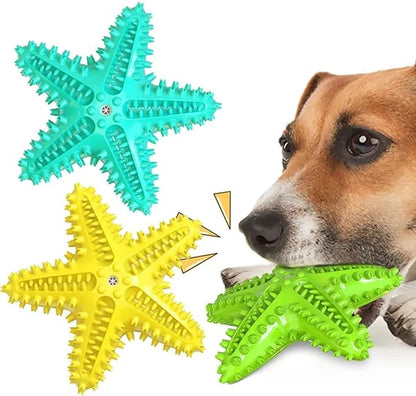 Chew Toy for Dog Toothbrush Stick Dog Toys for Aggressive Chewers Interactive Toys Treats Tough Toy to Keep Them Busy Chew Toys for Small Dogs (Star Toy - Green)