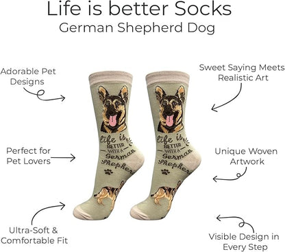 E&S Pets Pet Lover Socks - Dog & Cat Socks - Unisex Novelty Gifts