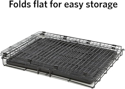 MidWest Homes for Pets Small Wabbitat Rabbit Cage, Grid Mesh Floor, Removable Tray, Top & Front Door Access, Rust Resistant Finish, No Tools Required