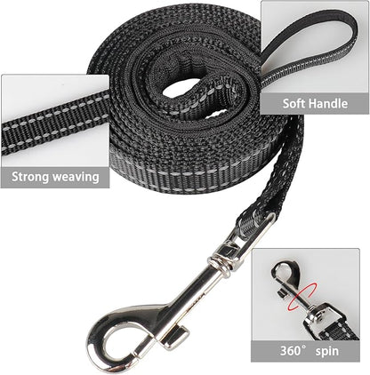 YIMEIS Dog Harness and Leash Set, No Pull Soft Mesh Pet Harness, Reflective Adjustable Puppy Vest for Small Medium Large Dogs, Cats (Black & red 01, X-Small (Pack of 1)