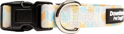Downtown Pet Supply - Best & Fancy Dog Collar - Lightweight Adjustable with Quick Buckle & D-Ring - Hand Wash Safe - Chevron - Medium