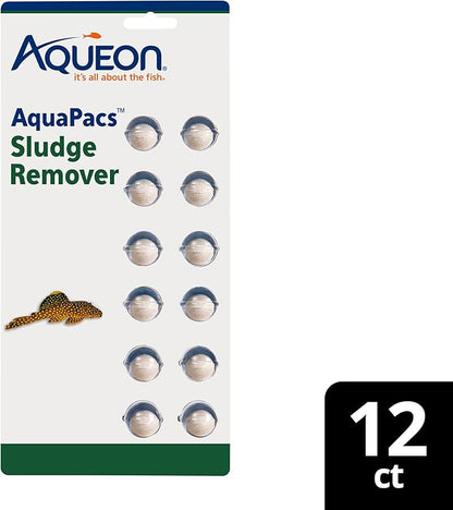 Aqueon AquaPacs Sludge Remover 12 Pack, 10 Gallon