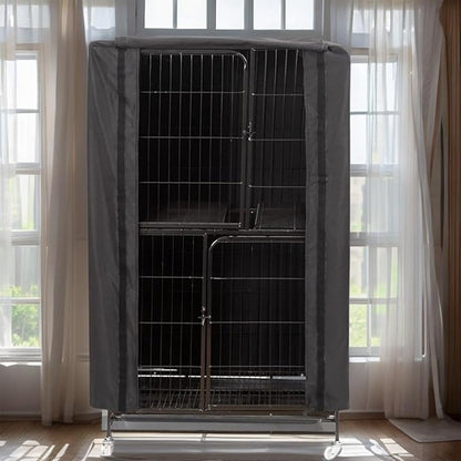 Bird Cage Covers for Night - 66x48x102cm Ventilated Budgies Barrier Enclosure Drape | Waterproof Nighttime Parakeet Parrot Cockatiel Shielding Tapestry, Darkening Aviary Privacy Protection Panel