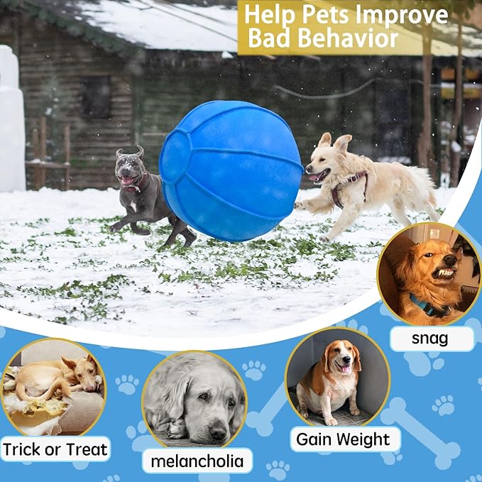 Herding Ball for Dogs, Dual Layered Herding Dog Ball Set for Australian Shepherd, Cattle, Collie, Dog Agility Equipment-Free Training Book