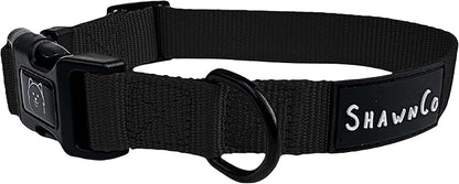 ShawnCo Dream Walk Dog Collar- Premium, Adjustable and Comfortable Pet Collar for Small, Medium, Large and Extra Large Dogs (L, Midnight)