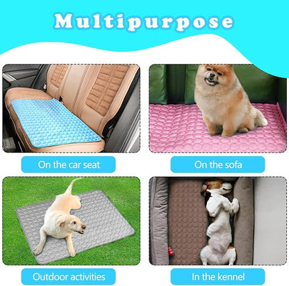 Dog Cooling Mat for Dogs, Pet Cooling Pad Bed for Dog Easy Washable for All Types of Pets and Perfect for Both Indoor and Outdoor Use, Including Car Seats 59" x 40"