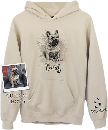 CHIARA CONTI11 Custom Dog Hoodie, Custom Pet Gifts, Custom Dog Shirt, Custom Dog Sweatshirt, Valentine's Day Gift