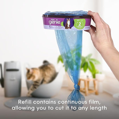 Litter Genie Refill Bags | Standard 4-Pack, 56 total ft | Up to 8 Months of Supply | Ultimate Odor Control Cat Litter Bags