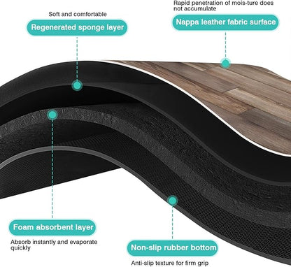 Pet Feeding Mat for Floors Waterproof Dog Mat for Food and Water Absorbent Quick Dry Non Slip mat for Cat Bowls