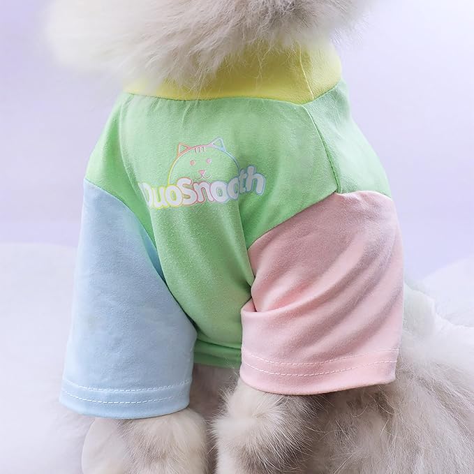 Custom Dog Shirt,Personalized Pet Apparel with Name Text Photo Image,Lightweight Breathable Puppy Kitten Cotton Vest for Small Medium Large Dogs Cats,Puppy Gift (Dopamine Pink, Medium)
