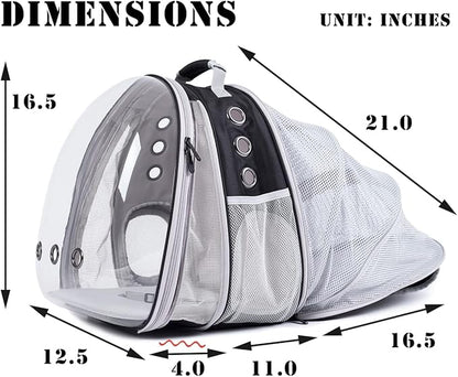 Dual Expandable Cat Backpack Carrier, Fit up to 20 lbs, Expandable Pet Carrier Backpack for Large Fat Cat and Small Puppy