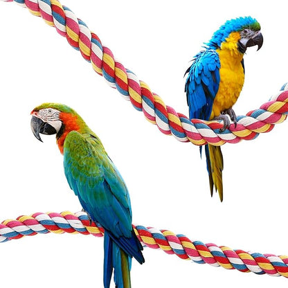 Bird Rope Perches,Parrot Toys 36 inches Rope Bungee Bird Toy (36 inches)[1 Pack]