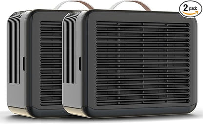 PuroAir Air Purifier 100i Smart HEPA Air Purifiers for Home Pets - Portable Small Air Purifier Filters up to 550 Ft² of Pollutants, Smoke, Pollen, Dust - Room Air Purifiers for Bedroom, Office (2PK)