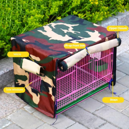 MANON ROSA Bird Cage Cover - Lightproof Birdcage Covers Nighttime- Ideal for Parrots Cockatiels Parakeets Cockatoos Lovebirds Finches Budgerigars Conure (S(13" Lx11.8 Wx17.3 H),Purple)