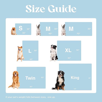 LE SURE Waterproof Dog Blanket for Medium Dogs - Washable Double Sided Dog Blankets with Warm Jacquard Shag and Soft Sherpa Fleece, Pet Cat Blanket for Couch Protection, 3D Textured Cloud, Blue
