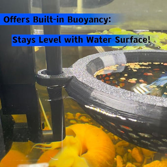 Fish Tank Floating Betta Hide，Betta or Shrimp Burrows and Hammock, Fish and Shrimp Feeder，Multifunctional Aquarium Accessories，Anchorable Location (Black)
