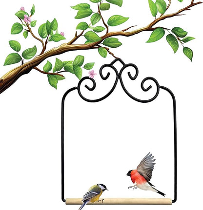 Outdoor Home-X Hummingbird Swing. Metal Frame Hummingbird Swing with Wooden Dowel, Model: SH723, Garden Store, Repair & Hardware