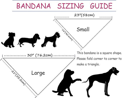 ARING PET Summer Dog Bandanas, Turquoise Flamingo Kerchief Triangle Bibs Scarf for Puppy Small Medium Large Boy Girl Dogs Cats-L