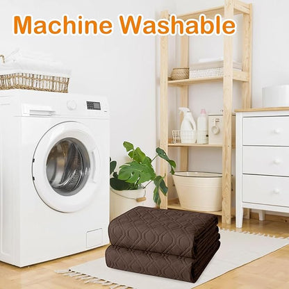 hyha Waterproof Dog Bed Blanket, Soft Pet Blankets, Waterproof Couch Cover for Dogs, Reversible Sofa Covers Washable for Furniture (40x50 Inch, Chocolate/Beige)