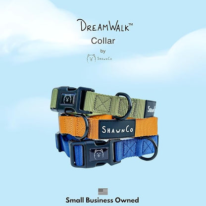 ShawnCo Dream Walk Dog Collar- Premium, Adjustable and Comfortable Pet Collar for Small, Medium, Large and Extra Large Dogs (S, Freckle's Garden)