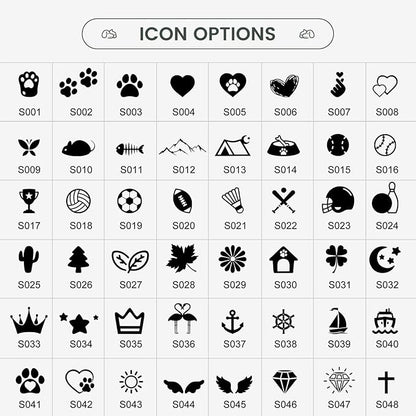 Dog Tags Engraved for Pets - YEHANTI Personalized Dog Tags with Lovely Icons, Durable Stainless Steel Pet ID Tags for Small Large Dogs Cats, Custom Dog Name Tags Engraved on Both Sides (Bone)