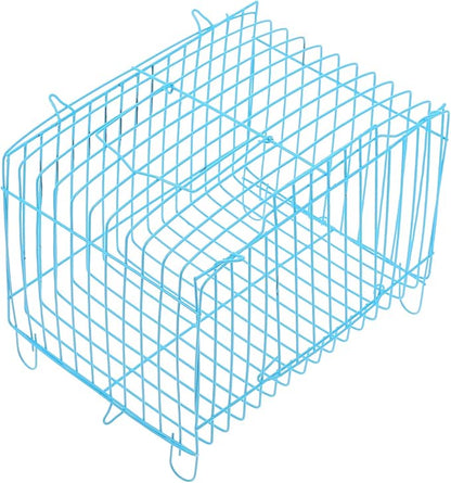Milisten Portable Bird Carrier Travel Cage Lightweight Handheld Wire Cage for Small Birds Parrots Conures Cockatiels with Breathable Design for Outdoor Trips