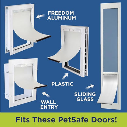 XL Replacement Dog Door Non PVC Flap Fits PetSafe PAC11-11040 - Measures 13 1/8" x 24 7/8" Longer Lasting, Most Energy Efficient, Less Shrinkage, BPA Free