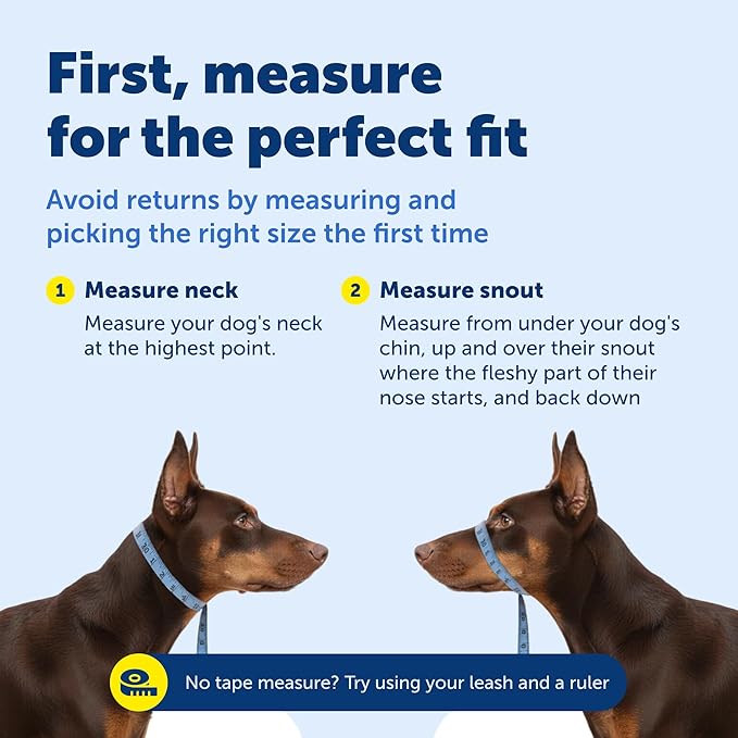 PetSafe Gentle Leader No-Pull Headcollar - Breathable Lightweight Walking Halter - Minimal Strap Design & Padded Nose Loop - Snout-Specific Fit - Helps Gain Easy Control