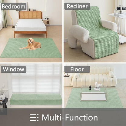 Muamar Dog Bed Cover Sofa Protector,Anti Slip Waterproof Sofa Covers for Living Room Couch Covers,Sofa Mat,Seat Cover,Dog Mat,Pet Pad for Furniture 1 Piece (60x82 inch, Sage Green)
