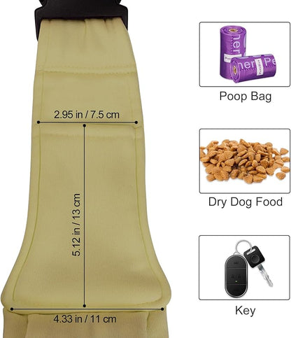 PETLOFT Reversible Dog Cat Sling Carrier, Small Dog Carrier, Adjustable Dog Sling, Hands Free Cross Body Carrier with Collar Hook for Dog/Cat/Bunny up to 11lb(Khaki)
