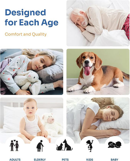 Non-Slip Bed Pads for Incontinence Washable (34" x 36"|4 Pack), Waterproof Bed Pads, Bed Wetting Pads for Bed, Sofa, Floor, Resuable Underpads for Adults, Seniors, Pet