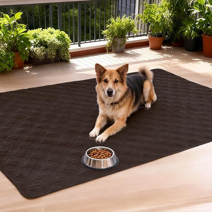 hyha Waterproof Dog Blanket, Reversible Pet Bed Blanket, Soft Sofa Couch Cover for Dogs Washable, Waterproof Pet Couch Covers for Sofa Puppy Cats Furniture Protector(30"x53", Chocolate/Chocolate)